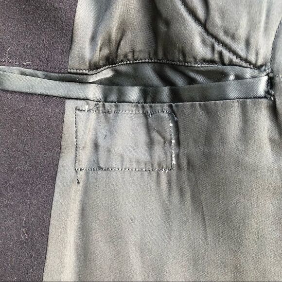 #P11 Vintage US Navy Naval Military Pea Coat midnight Blue Gold Eagle Buttons 36 - Picture 9 of 9